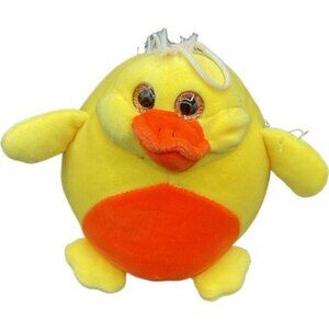 2019 Smooshimals Yellow Quacky Duck Plush Stuffed Animal Toy 5" By Toy Factory